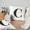 Letter C: Name Initial Throw Pillow Official World Print Merch