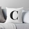 Letter C: Name Initial Throw Pillow Official World Print Merch