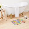 Funky Flowers Bath Mat Official World Print Merch