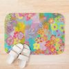 Funky Flowers Bath Mat Official World Print Merch